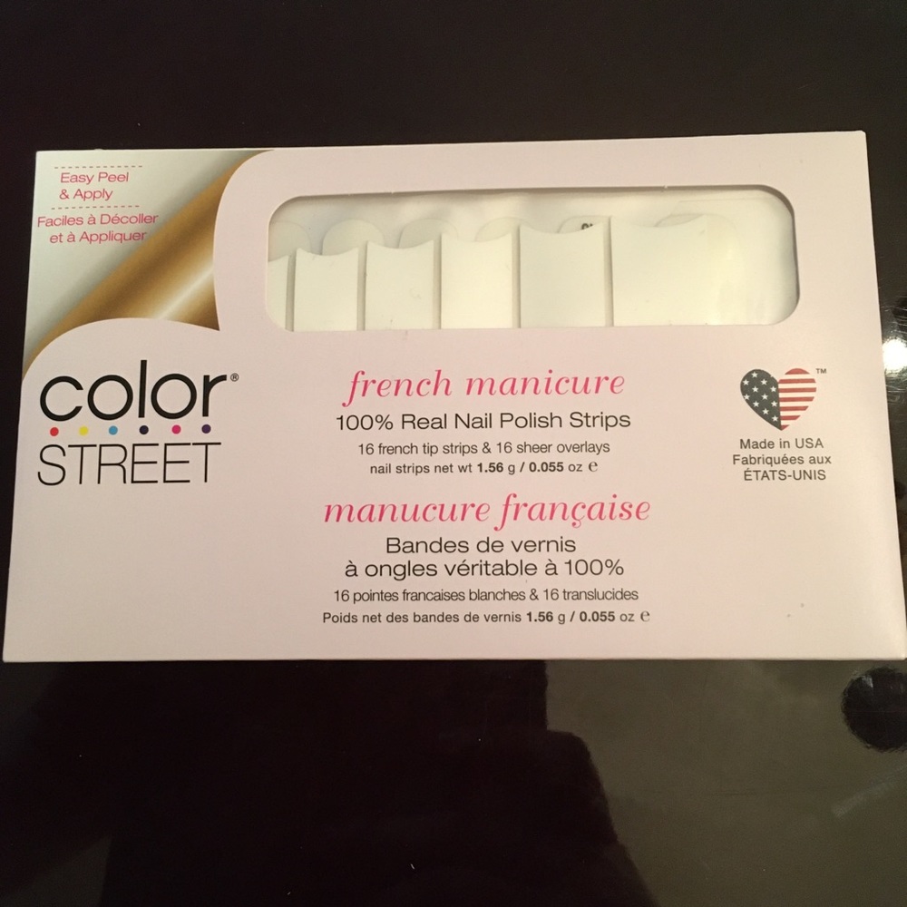 Color Street ‘French Manicure’ Nail Strips- “Meet Me in Paris,” style. NWT!
